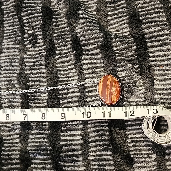 Sterling silver and snakeskin Jasper - Picture 4 of 4